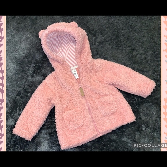 Carter’s Pink Fuzzy Coat *BUY2GET2FREE!* - Picture 1 of 13